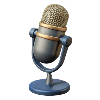 dramatic modern Studio Microphone Side View Cutout Transparent Background exclusive png
