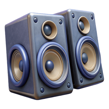 magnificent modern Studio Monitors Angled Perspective Transparent Background high resolution png