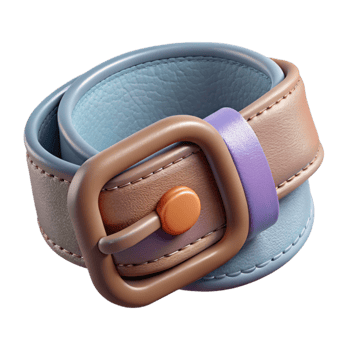 impressive contemporary Stylish Belt Buckle Front View Isolated professional png