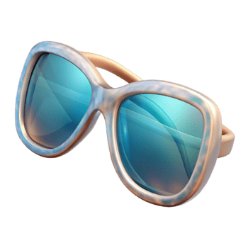 elegant classic Stylish Sunglasses Transparent Isolated Element professional png