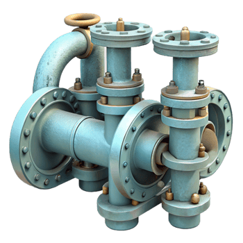 impressive rustic Subsea Pipeline Manifold Detailed Render Cutout exclusive png