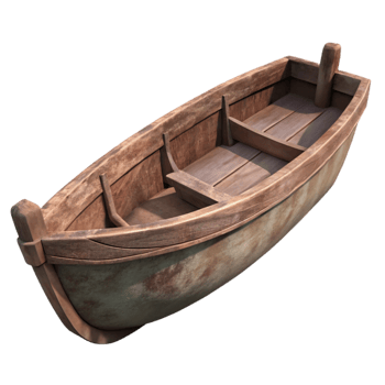 wonderful creative Subterranean River Boat Silhouette Isolated professional png