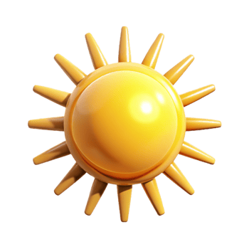 serene vintage Sun Flare Cutout with Bright Rays professional png