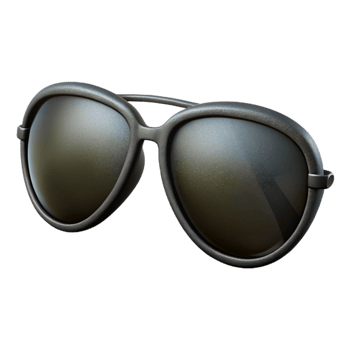 wonderful rustic Sunglasses Black Aviator Isolated original png