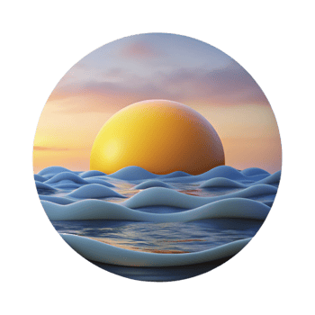 beautiful traditional Sunrise Photography Scene Over Ocean Transparent Background authentic png
