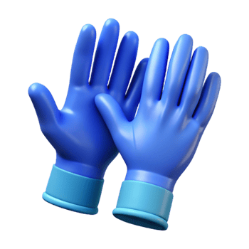 wonderful modern Surgical Gloves Blue Sterile Pair Transparent Background high resolution png