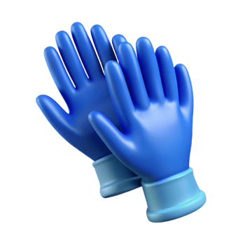 extraordinary vintage Surgical Gloves Blue Sterile Pair Transparent Background genuine png