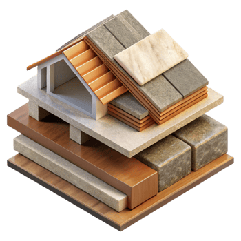 wonderful minimalist Sustainable Building Materials Samples Isolated png