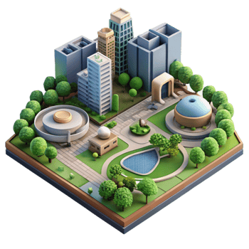 magnificent classic Sustainable City Park Aerial View Transparent professional png