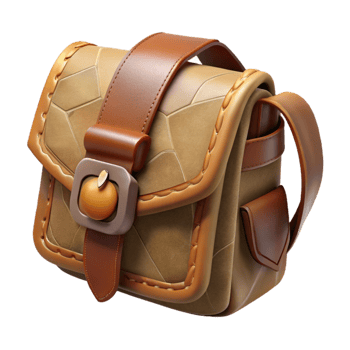 stunning traditional Sustainable Leather Bag Crossbody Brown Transparent Background exclusive png