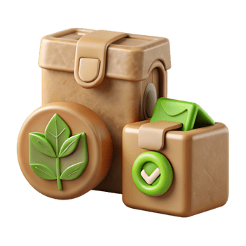 magnificent contemporary Sustainable Packaging Icons Set Transparent Background professional png