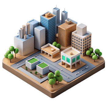 stunning modern Sustainable Urban Design Concept Diagram Isolated png