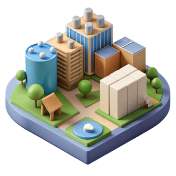 stunning vintage Sustainable Urban Development Diagram Isolated high resolution png