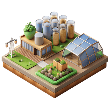 wonderful abstract Sustainable Urban Farming Techniques Diagram Transparent Background high resolution png