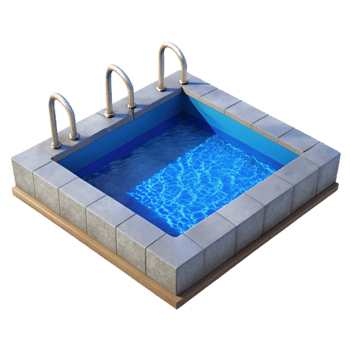 vibrant traditional Swimming Pool Blue Water Surface Transparent professional png