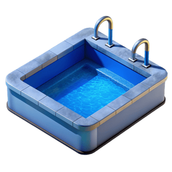 wonderful contemporary Swimming Pool Blue Water Surface Transparent professional png