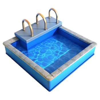wonderful creative Swimming Pool Blue Water Surface Transparent high resolution png