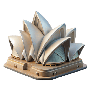 magnificent rustic Sydney Opera House Unique Architecture Transparent Background original png