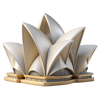 beautiful rustic Sydney Opera House Sails Detail Transparent Background genuine png