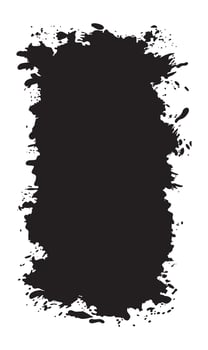 Vertical Abstract Black Rustic Rough Frame Background Vintage Retro Style with Empty Space vector