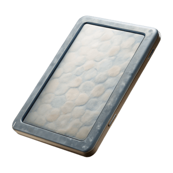 serene vintage Tablet Side View Transparent Background detailed png