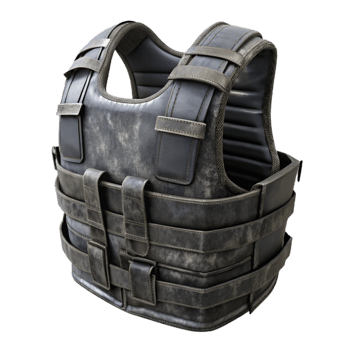 elegant creative Tactical Vest Black Isolated high resolution png