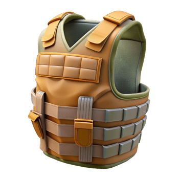wonderful rustic Tactical Vest Front View Isolated genuine png