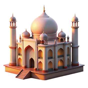 impressive modern Taj Mahal at Sunrise Cutout premium png