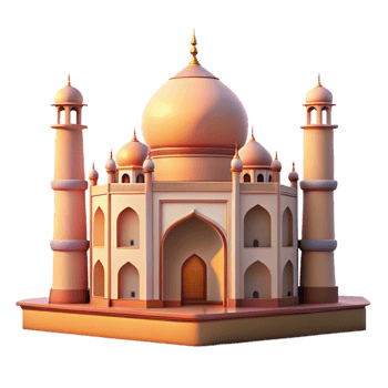 stunning classic Taj Mahal at Sunrise Cutout original png