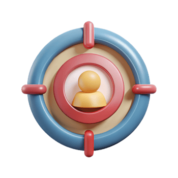beautiful classic Target Audience Icon Transparent Background premium png