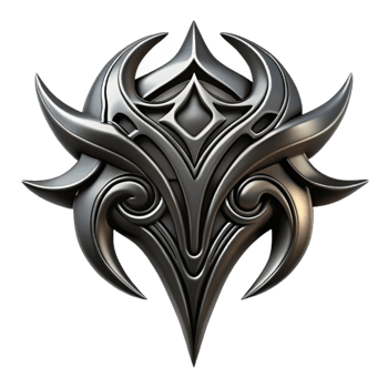 dramatic traditional Tattoo Design Tribal Style Black Isolated original png
