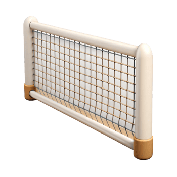 serene abstract Tennis Net White Lines Visible Isolated Cutout exclusive png
