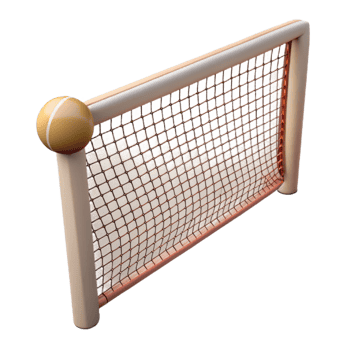 beautiful modern Tennis Net White Lines Visible Isolated Cutout exclusive png