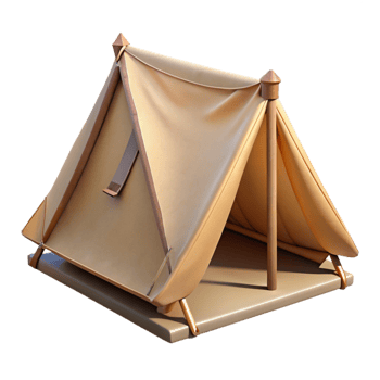 vibrant abstract Tent with Open Flap Transparent Background exclusive png