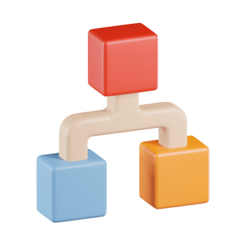 Hierarcy Chart 3D Icon png