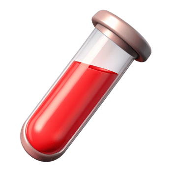 magnificent rustic Test Tube with Red Liquid Isolated on Transparent Background premium png