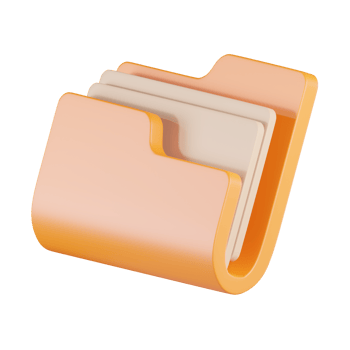 Folder Document 3D Icon png