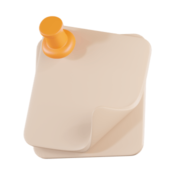 Sticky Notes 3D Icon png