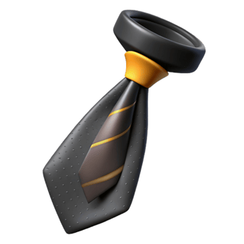 magnificent minimalist Tie Black Silk Classic Cutout authentic png