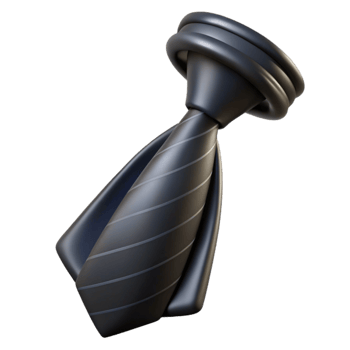 beautiful creative Tie Black Silk Classic Cutout professional png