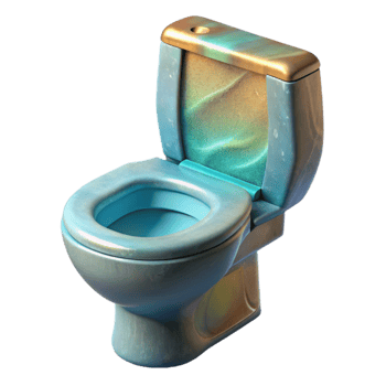 dramatic abstract Toilet Modern Design Transparent Background original png