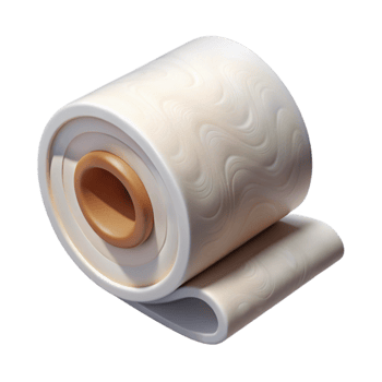 wonderful minimalist Toilet Paper Roll White Soft Transparent Background premium png