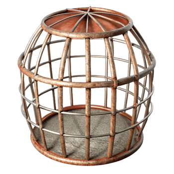 vibrant modern Tomato Cage Metal Wire Isolated genuine png