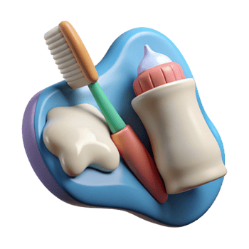 stunning creative Toothbrush and Toothpaste Cutout high resolution png