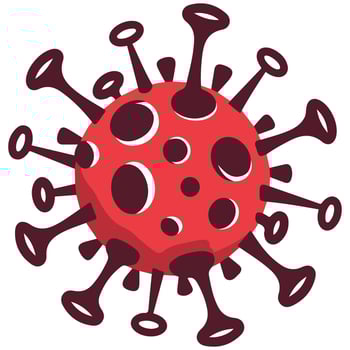 COVID-19 virus icon illustration vector
