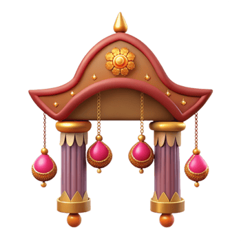 vibrant abstract Toran Door Hanging Decorative Diwali Tradition Isolated genuine png
