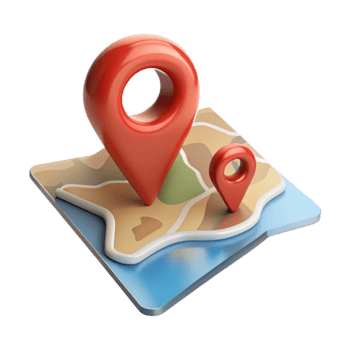 serene abstract Tourist Map with Marked Trails Transparent Background high resolution png