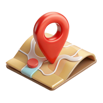 extraordinary minimalist Tourist Map with Marked Trails Transparent Background premium png