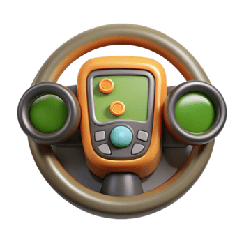 extraordinary traditional Tractor Dashboard with Gps Navigation Isolated detailed png
