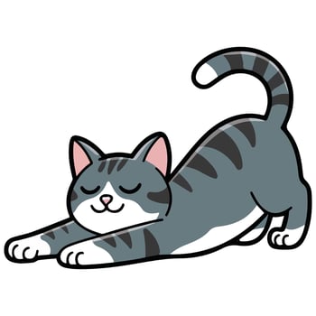 Cute cat icon illustration vector